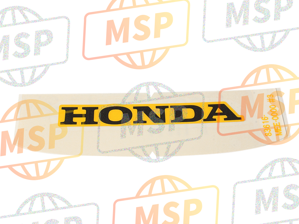 83616MEE000ZC, Marca,  Carenado Asiento T, Honda, 1