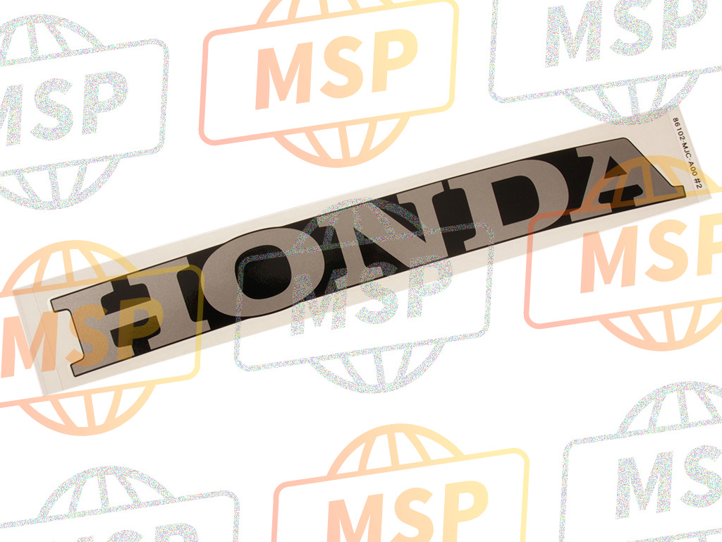 86102MJCA00ZB, Markering, R. Onder Kap (, Honda, 1