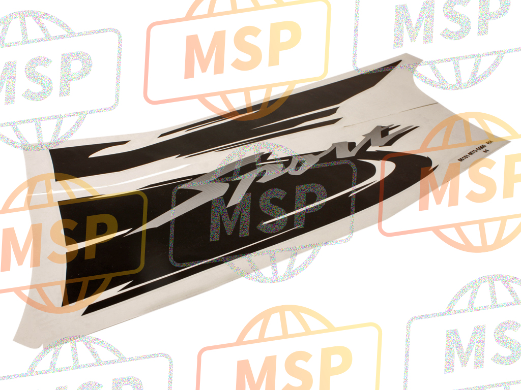 86161MY5G90ZA, Stripe , R. Fr. Cowl TYPE4 (TYPE4), Honda, 1