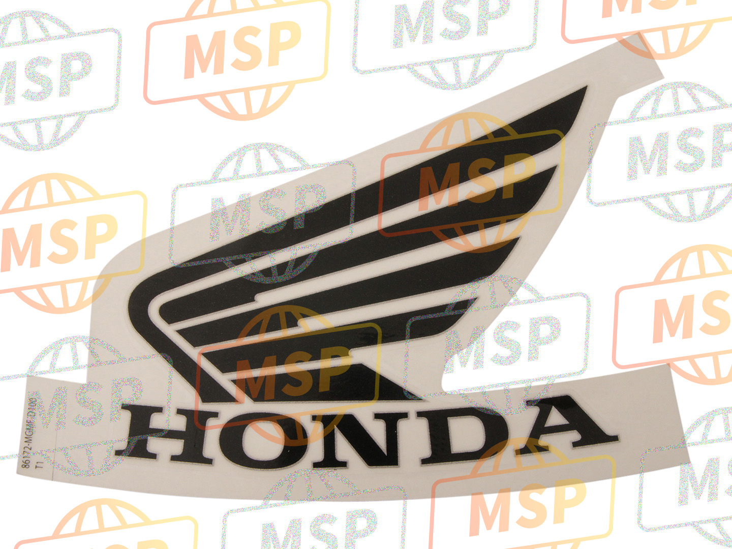 86172MGMD10ZA, Marque D'Aile G. *TYPE1*, Honda, 1