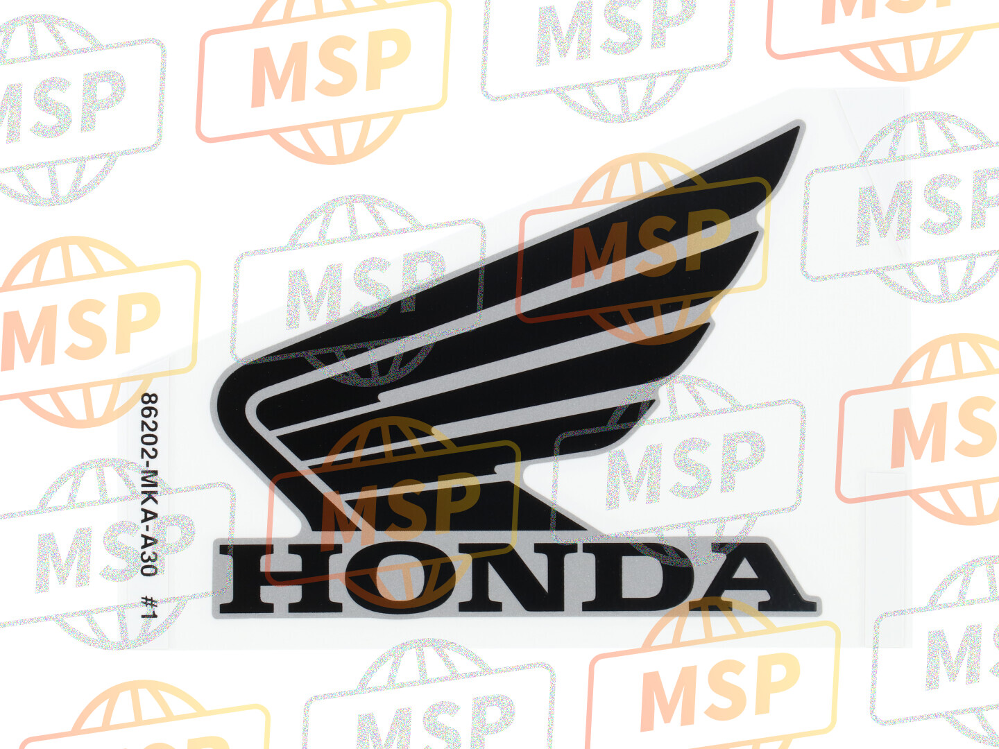 86202MKAA30ZA, Marke, L. Fluegel (105mm), Honda, 1