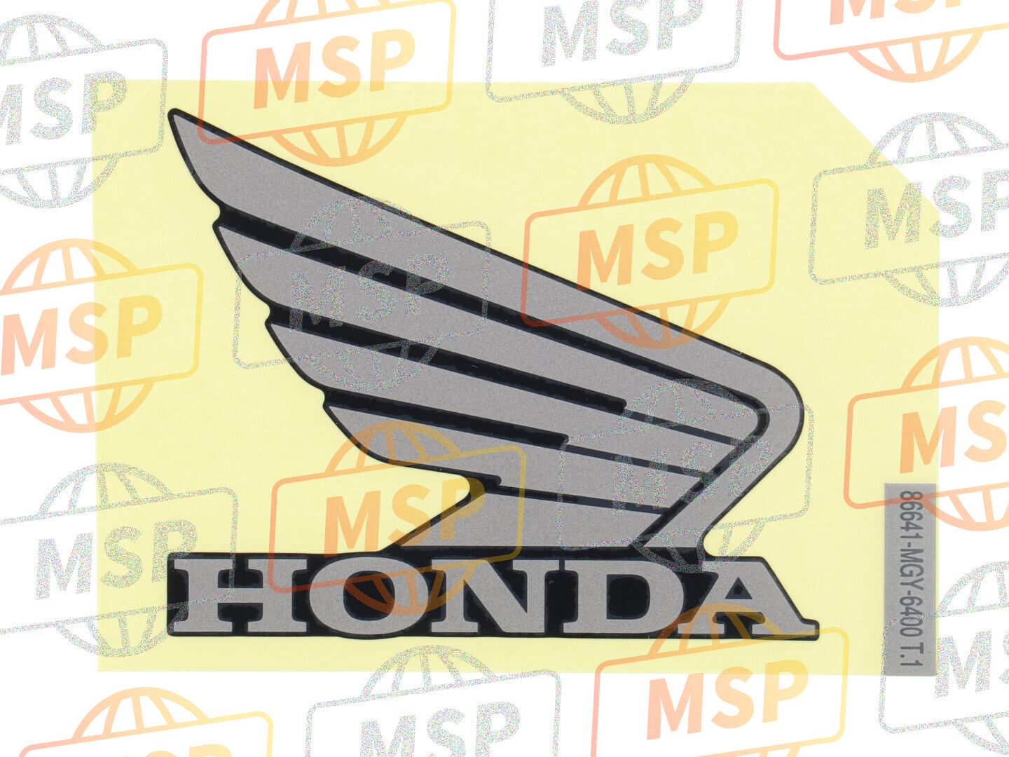 86641MGY640ZA, Mark, R. Wing (100mm) *TYPE1* (TYPE1 ), Honda, 1