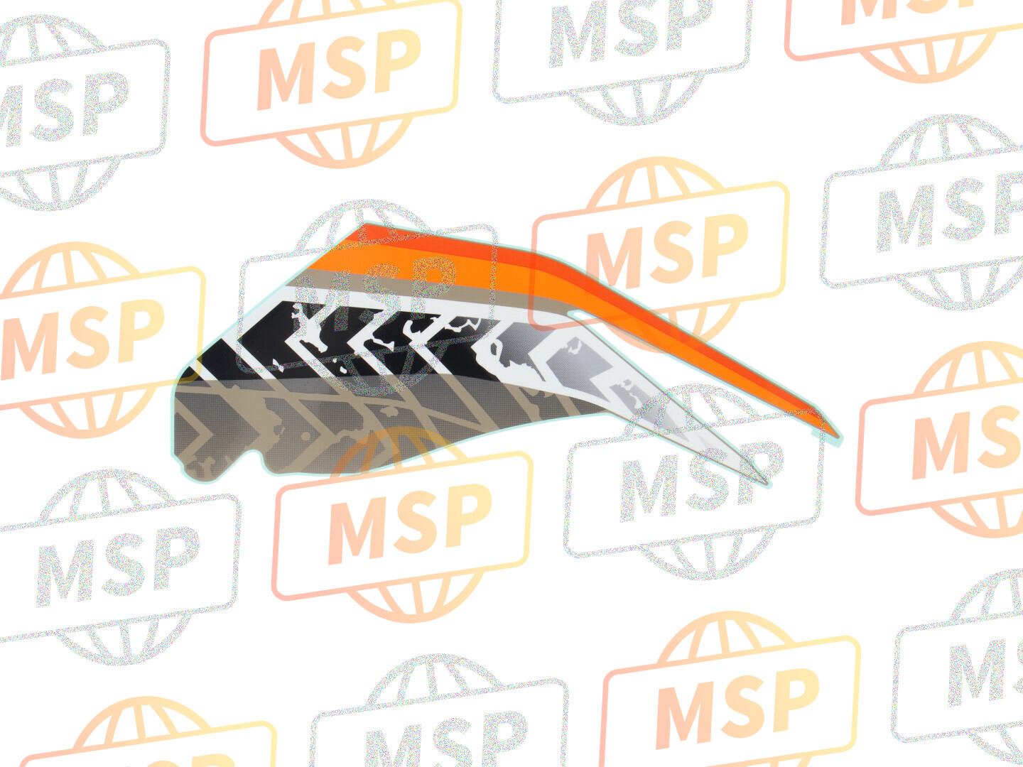 86641MJW880ZD, Stripe, R. Middle Cowl *TYPE1* (TYPE1 ), Honda, 1