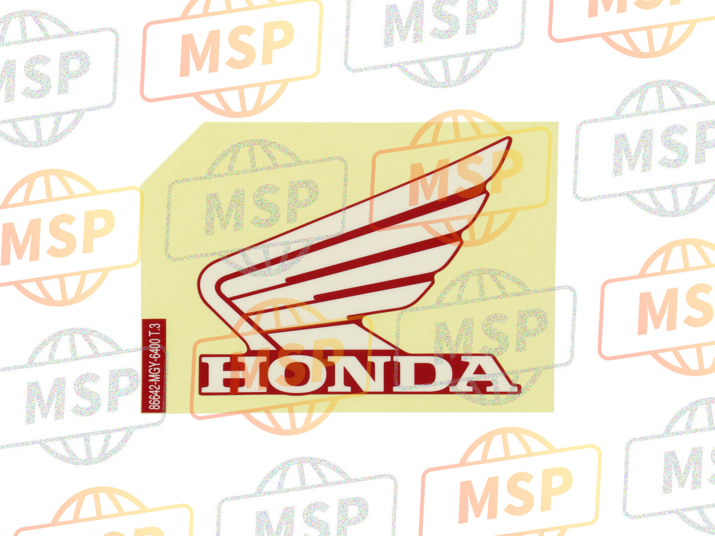 86642MGY640ZC, Mark, L. Wing (100mm) *TYPE3* (TYPE3 ), Honda, 1