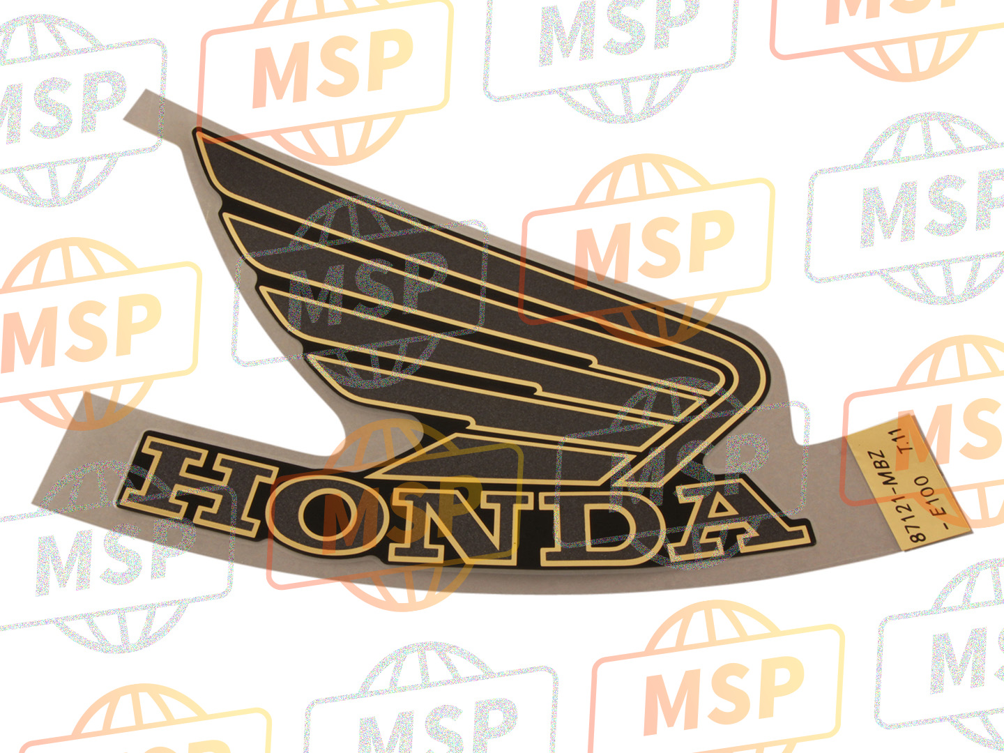87121MBZE10ZA, Mark , R. Fuel Tank TYPE11 (TYPE11), Honda, 1