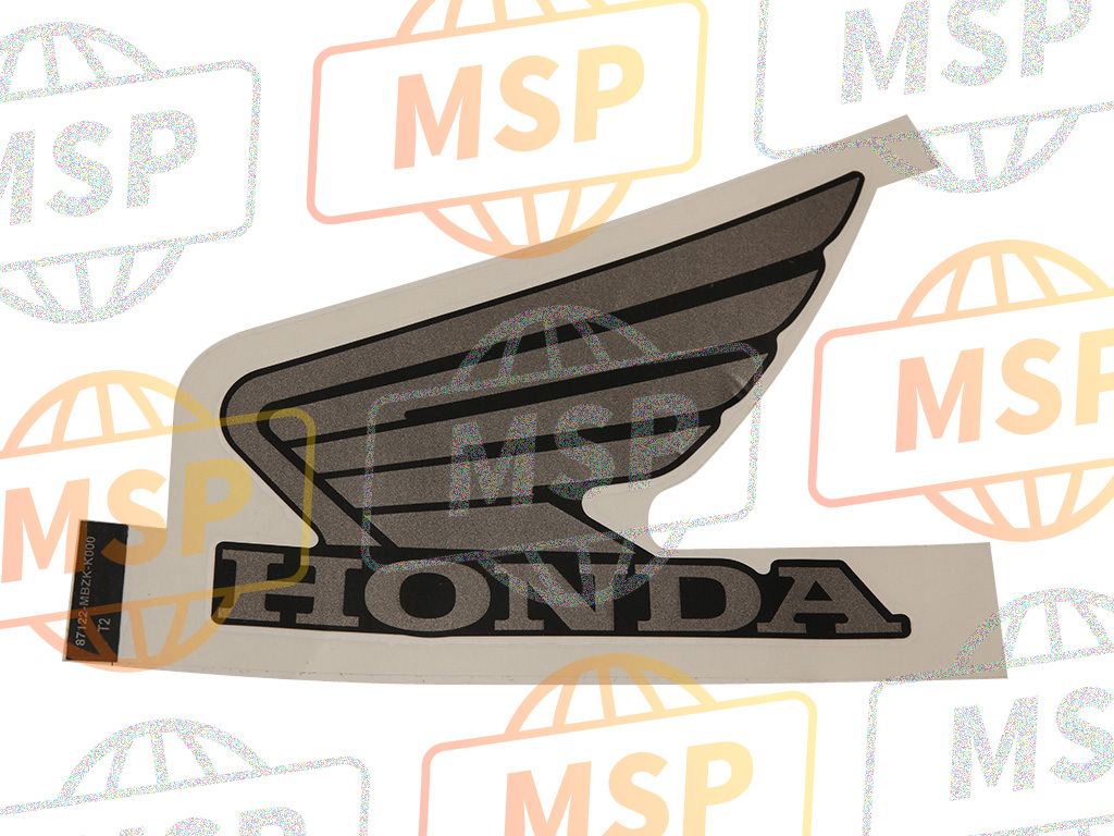 87122MBZK00ZB, Marke, L. Benzintank (###, Honda, 1