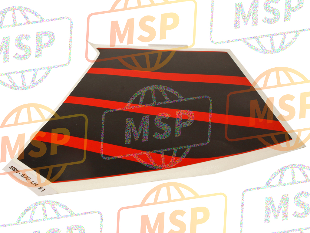 87123MBN670ZA, Stripe, L. Fuel Tank *TYPE1* (TYPE1), Honda, 1