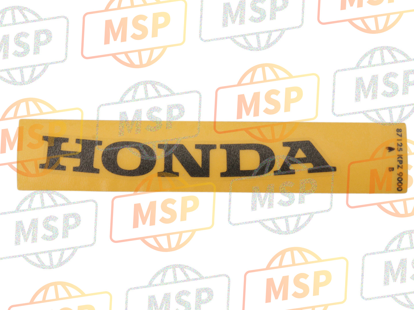 87125KPZ900ZB, Merkteken, V. Deksel *typ, Honda, 1