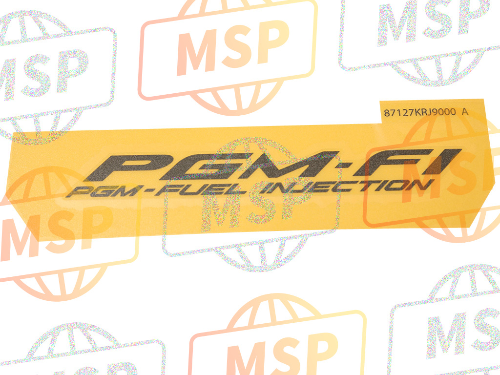 87127KRJ900ZA, Marca,  PGM-FI *TYPE1*, Honda, 1