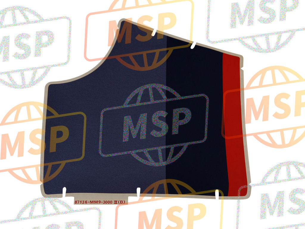 87136MM9300ZB, Stripe , R. Side Cowl TYPE2 (TYPE2), Honda, 1