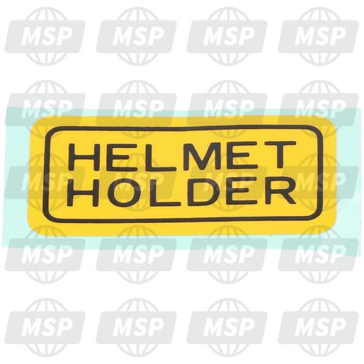 87511323670, Label, Helmet Holder, Honda, 1