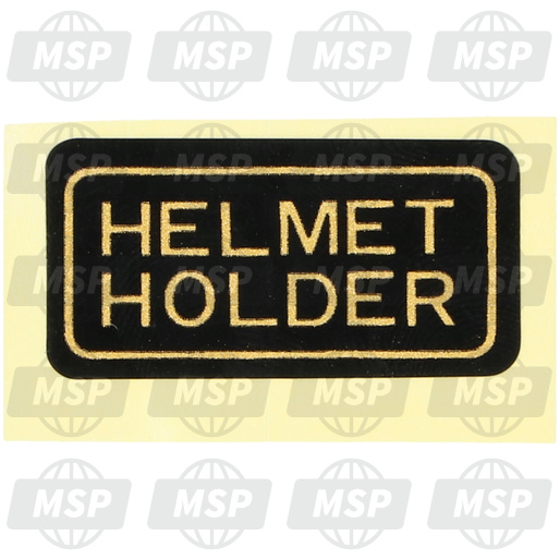 87511KR3670, Label,Helmet Hold, Honda, 1