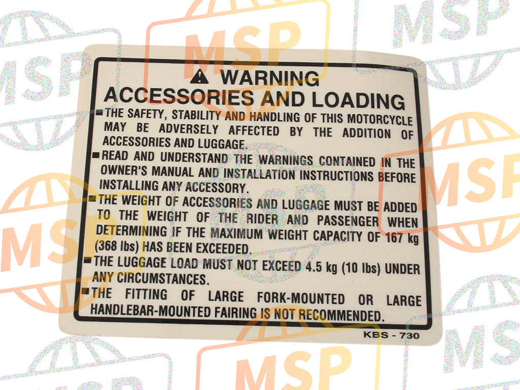 87512KBS730ZB, Label, Accessories & Loading *typew * (Typew ), Honda, 1