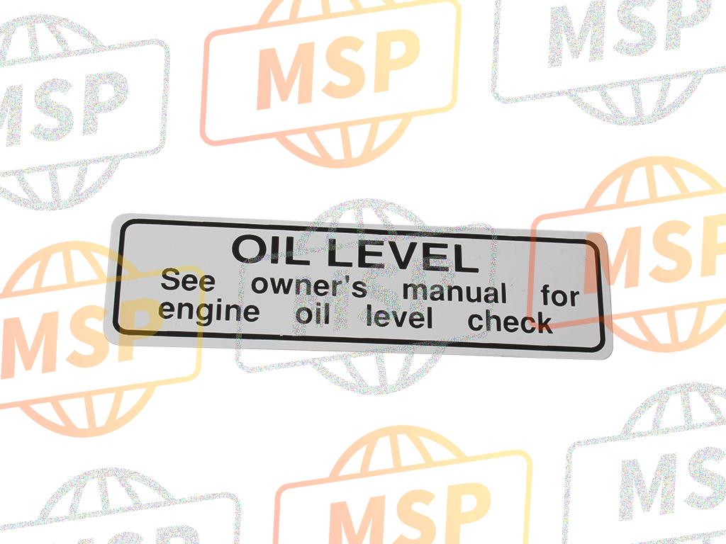 87515MAK600, Label, Engine Oil Caution, Honda, 1