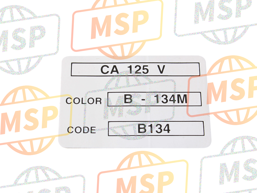 87565KEB620ZC, Label,Color *TYPE4* (TYPE4 ), Honda, 1