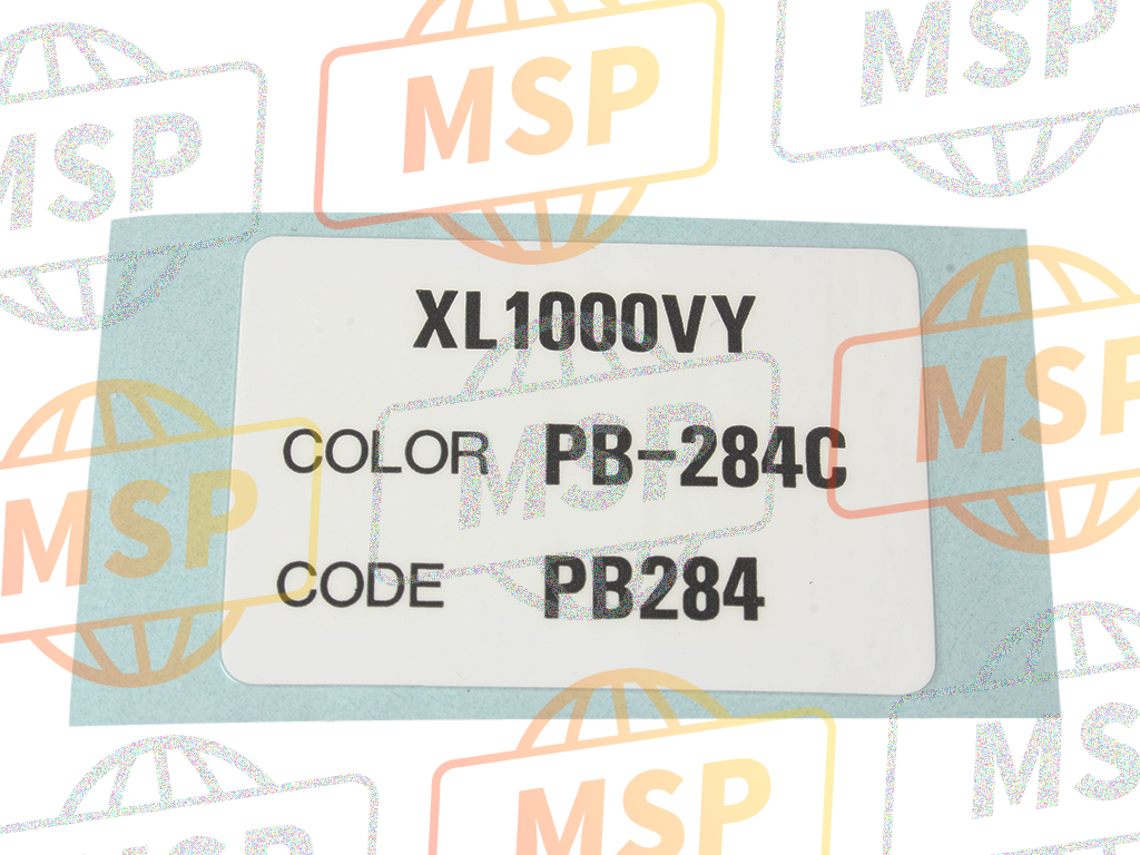 87565MBTD00ZC, Label, Color (###) *TYPE5* (PB284) (TYPE5 ), Honda, 1