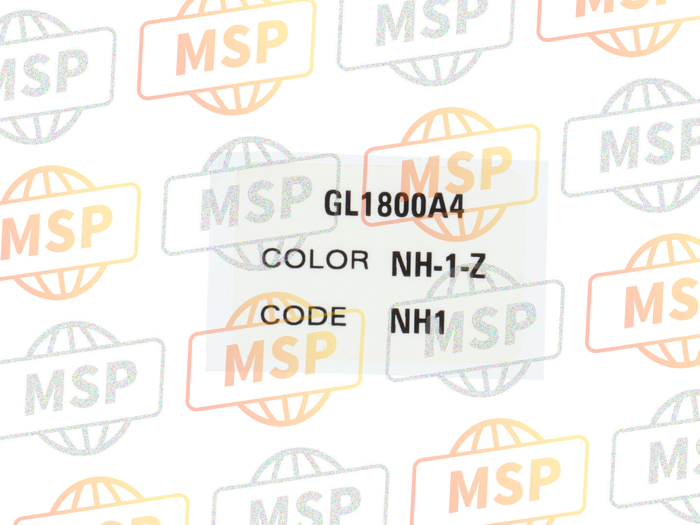 87565MCAA30ZA, Label, Color *TYPE1* (NH1) (TYPE1 ), Honda, 1