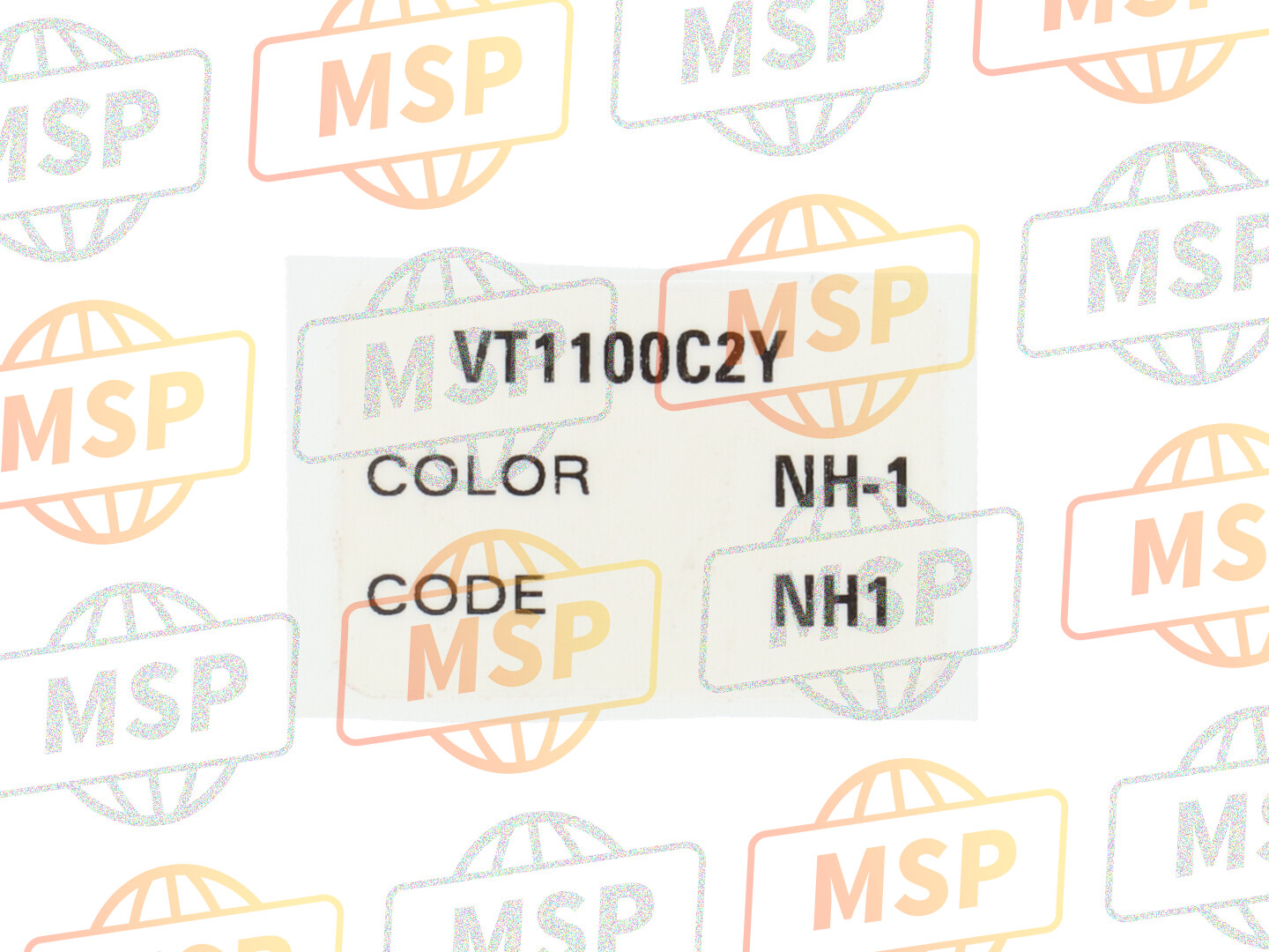 87565MCKG00ZA, Label, Color (###) *TYPE1* (NH1) (TYPE1 ), Honda, 1