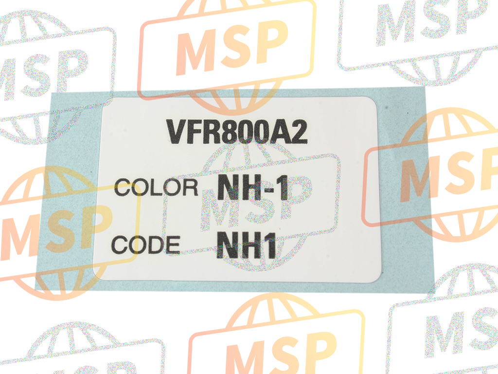 87565MCWD10ZC, Label, Color (###) *TYPE3* (NH1) (TYPE3 ), Honda, 1