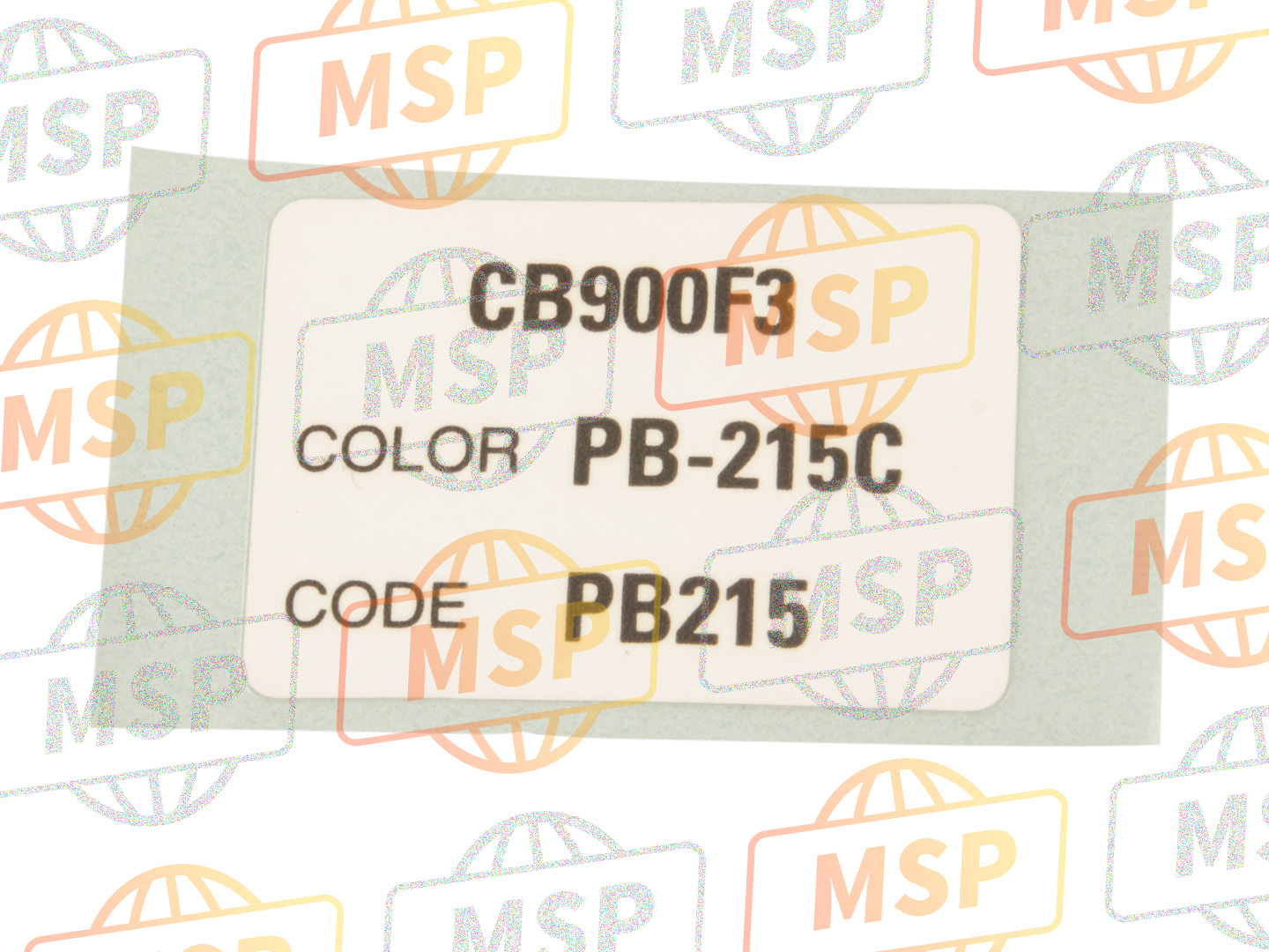 87565MCZD00ZC, Label, Color (###) *TYPE3* (PB215) (TYPE3 ), Honda, 1