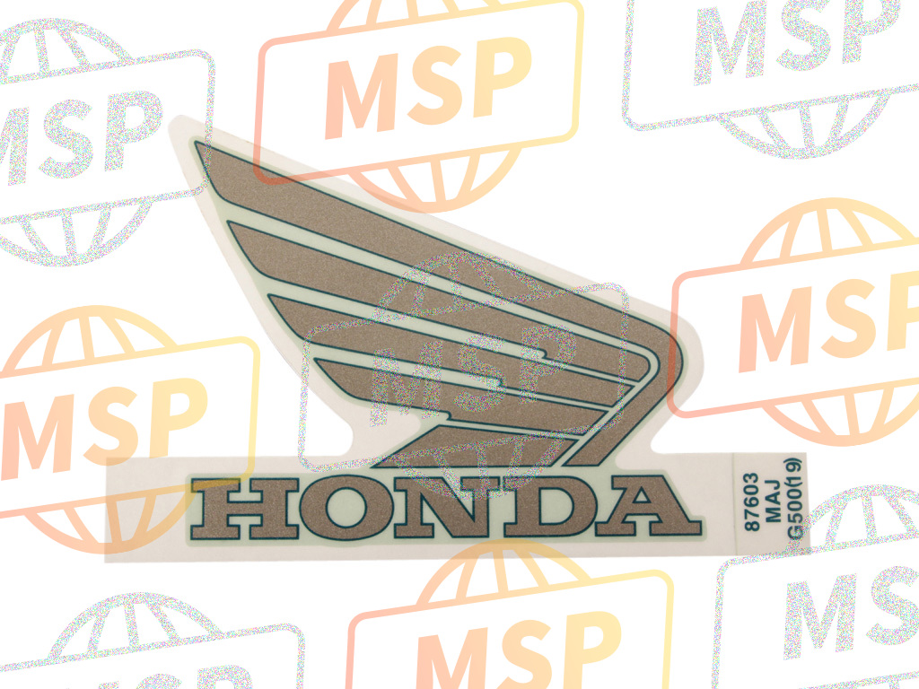 87603MAJG50ZC, Marca,  Protector Superior, Honda, 1