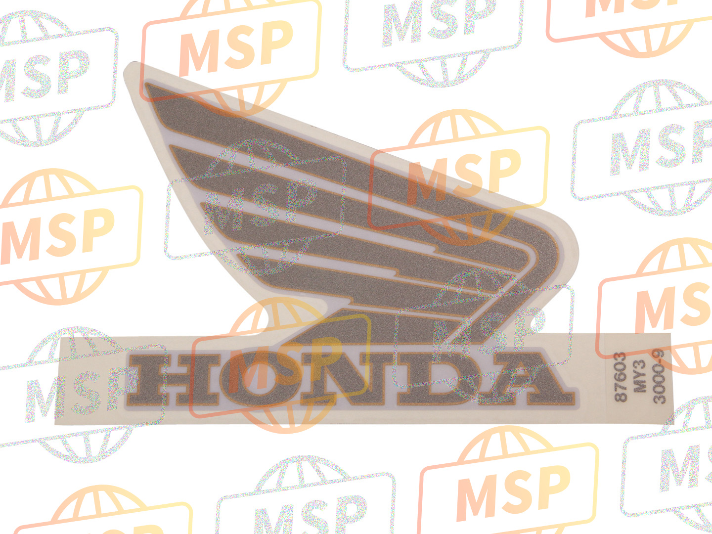 87603MY3300ZD, Marque, R. Abri Supérieur TYPE9 (TYPE9), Honda, 1