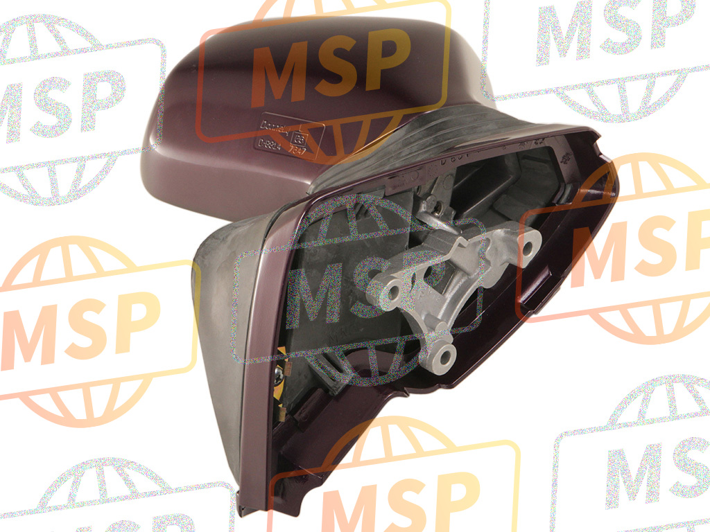 88110MT8600ZQ, Mirror Assy., R. *RP151P * (RP151P Pearl Royal Magenta), Honda, 2