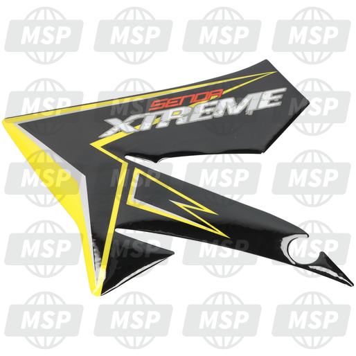 2H000453, Decalco Extreme Sx Fiancata, Piaggio, 1