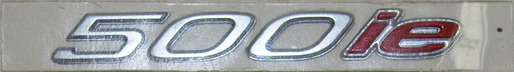 674066, "500 I.E." Name Plate, Piaggio, 1