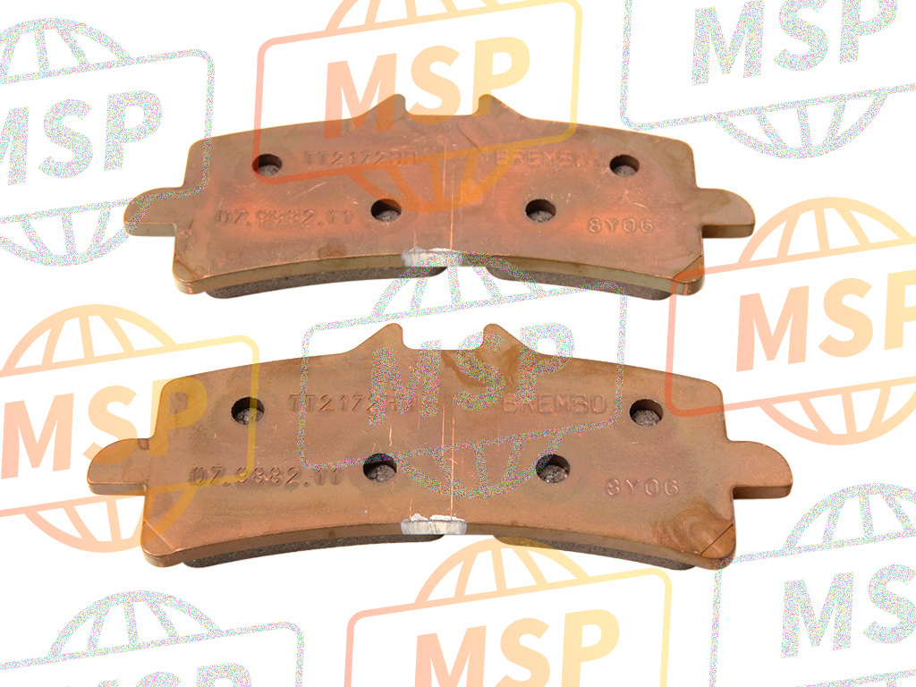 893931, Pads Pair, Piaggio, 2