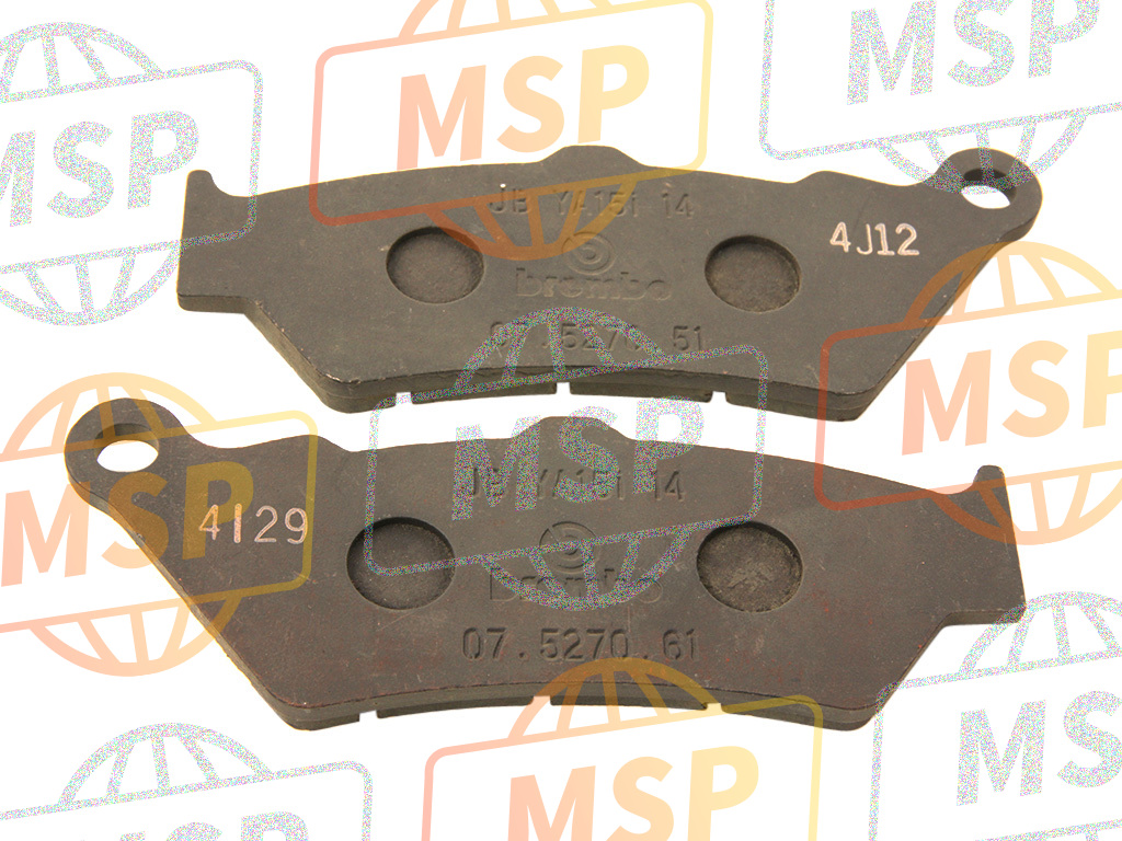 AP8113988, Pads Pair, Piaggio, 2