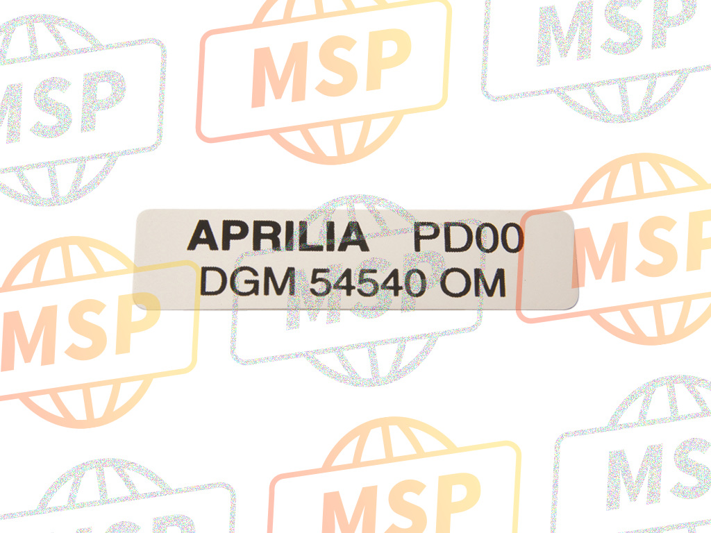 AP8157106, Dgm Dataplate, Piaggio, 1