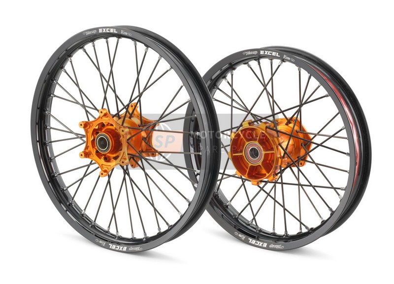00010000402, Factory Wheel Set Orange, KTM, 1