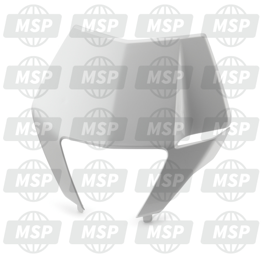 7000800200028, Koplamp Masker Top Een Deel Wit, KTM, 1