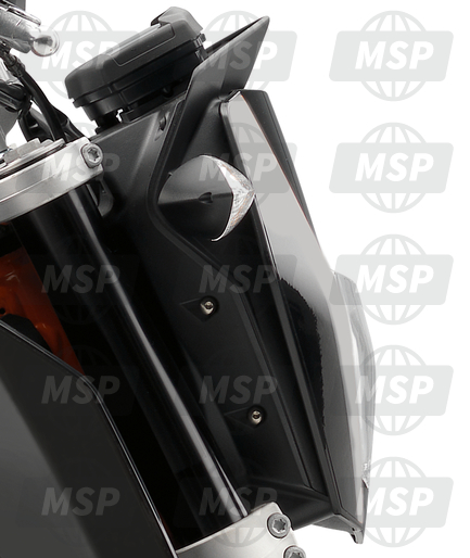 7600800100030, Koplamp Masker Zwart, KTM, 1