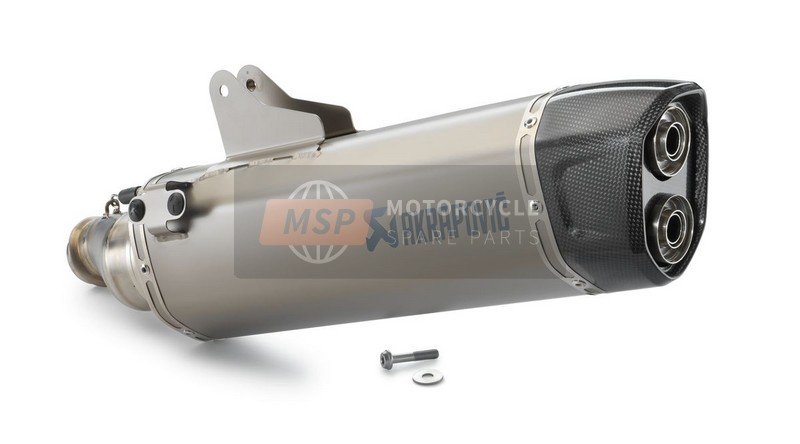 76105979500, Muffler With Cat. Conv. SLIP-ON Line, KTM, 1