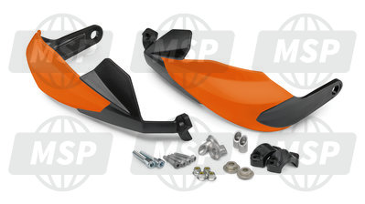 7800207910004, Handguards Closed Orange, KTM, 1