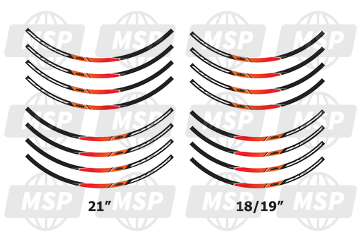 78109999000, FELGENRINGAUFKLEBER-SET, KTM, 1