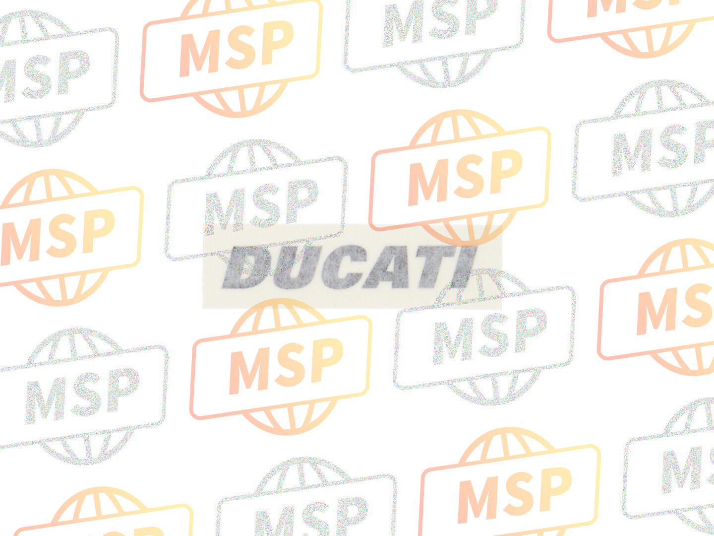 43410041AG, Sticker Ducati Voor Rood, Ducati, 1