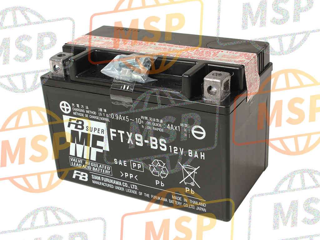 260121538, Battery,FTX9-BS,12V 8AH KLE300, Kawasaki, 1