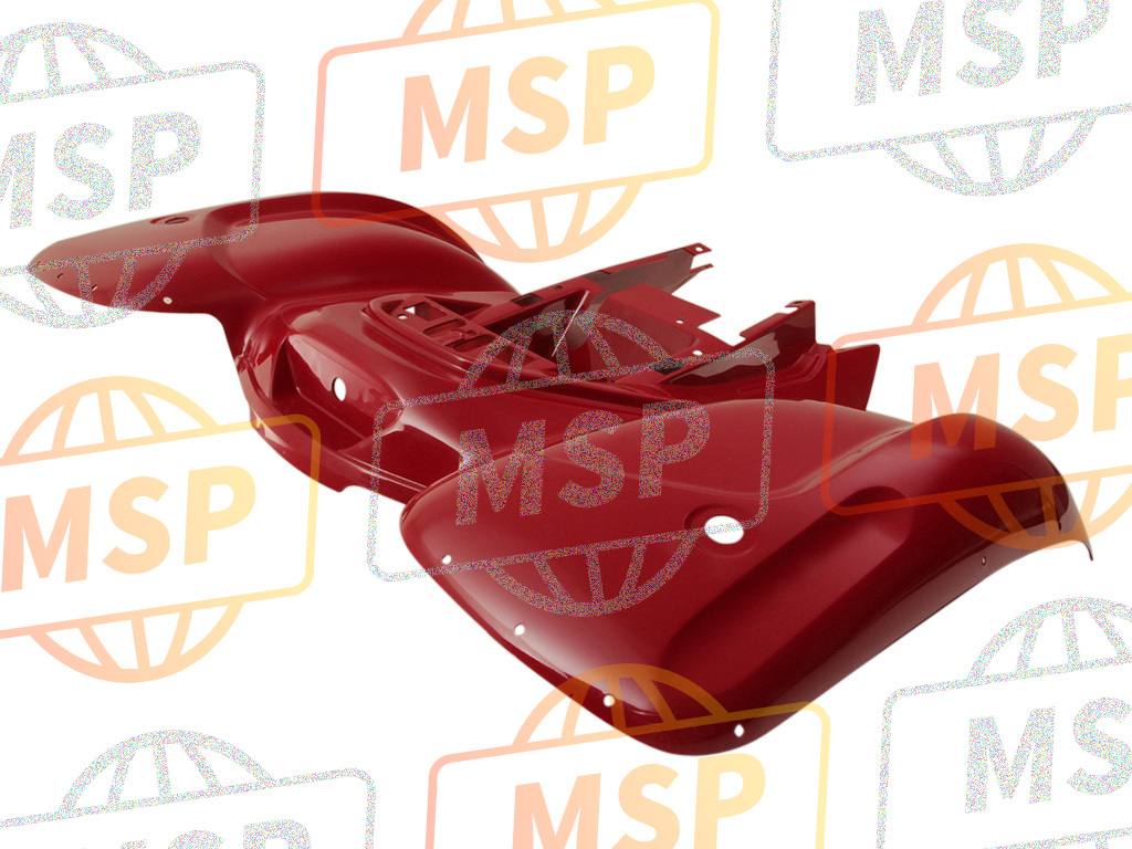 350231579260, FENDER-REAR, A.Red, Kawasaki, 1