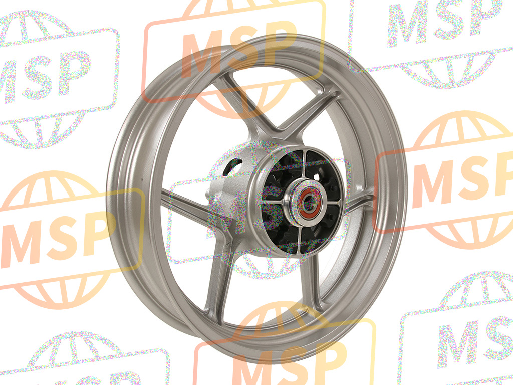 410730051795, WHEEL-ASSY, Rr, M.F.P.Silve, Kawasaki, 2