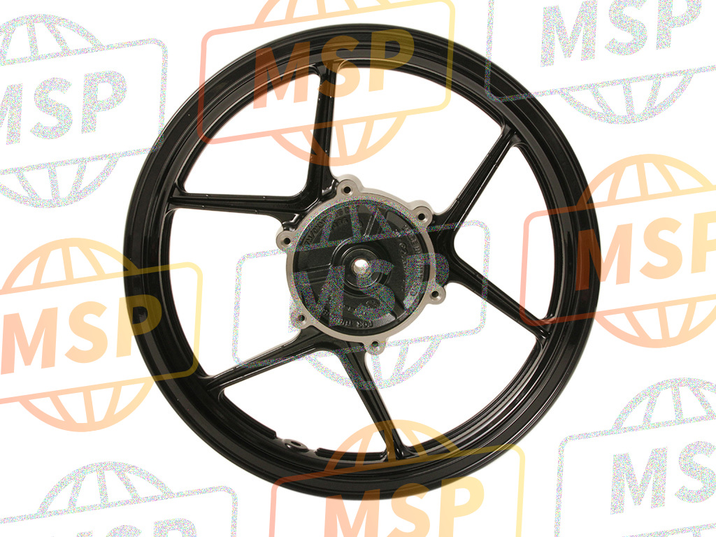 410730178QT, WHEEL-ASSY, Fr, G.Black, Kawasaki, 2