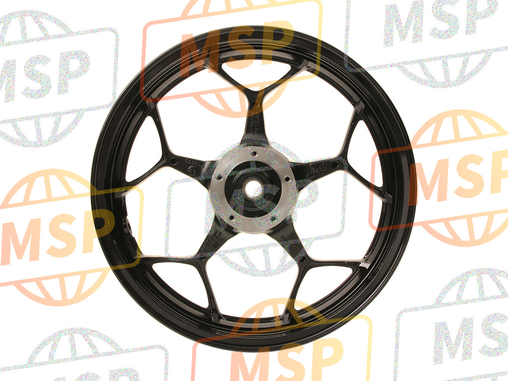 41073073018F, WHEEL-ASSY, Fr, G.Black, Kawasaki, 2