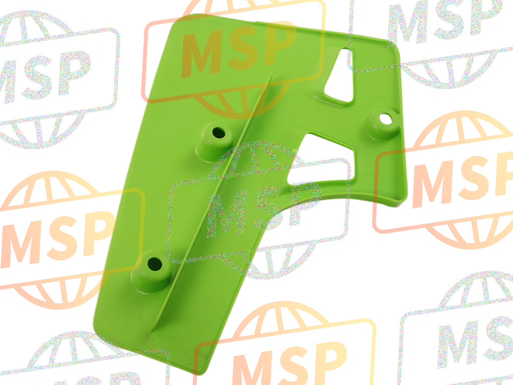 4908950166W, SHROUD-ENGINE, Rh, L. Green, Kawasaki, 2