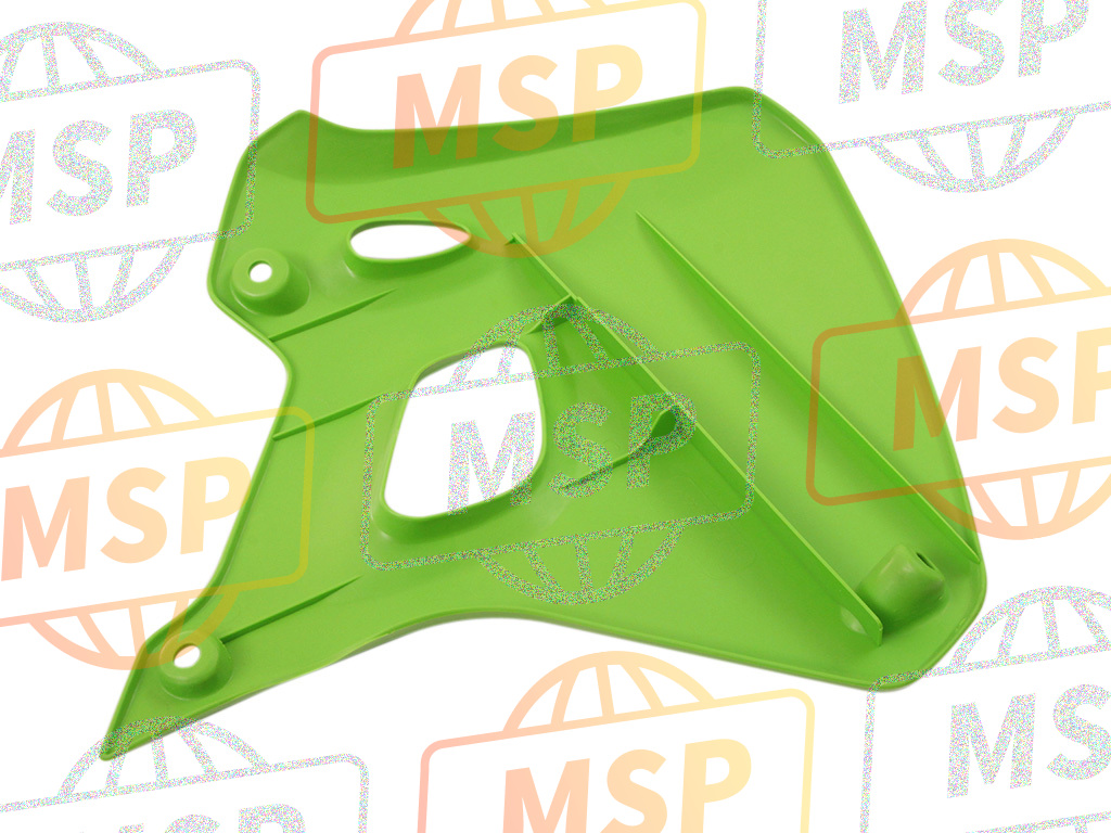 4908951296W, SHROUD-ENGINE,Lh,L.Green, Kawasaki, 2