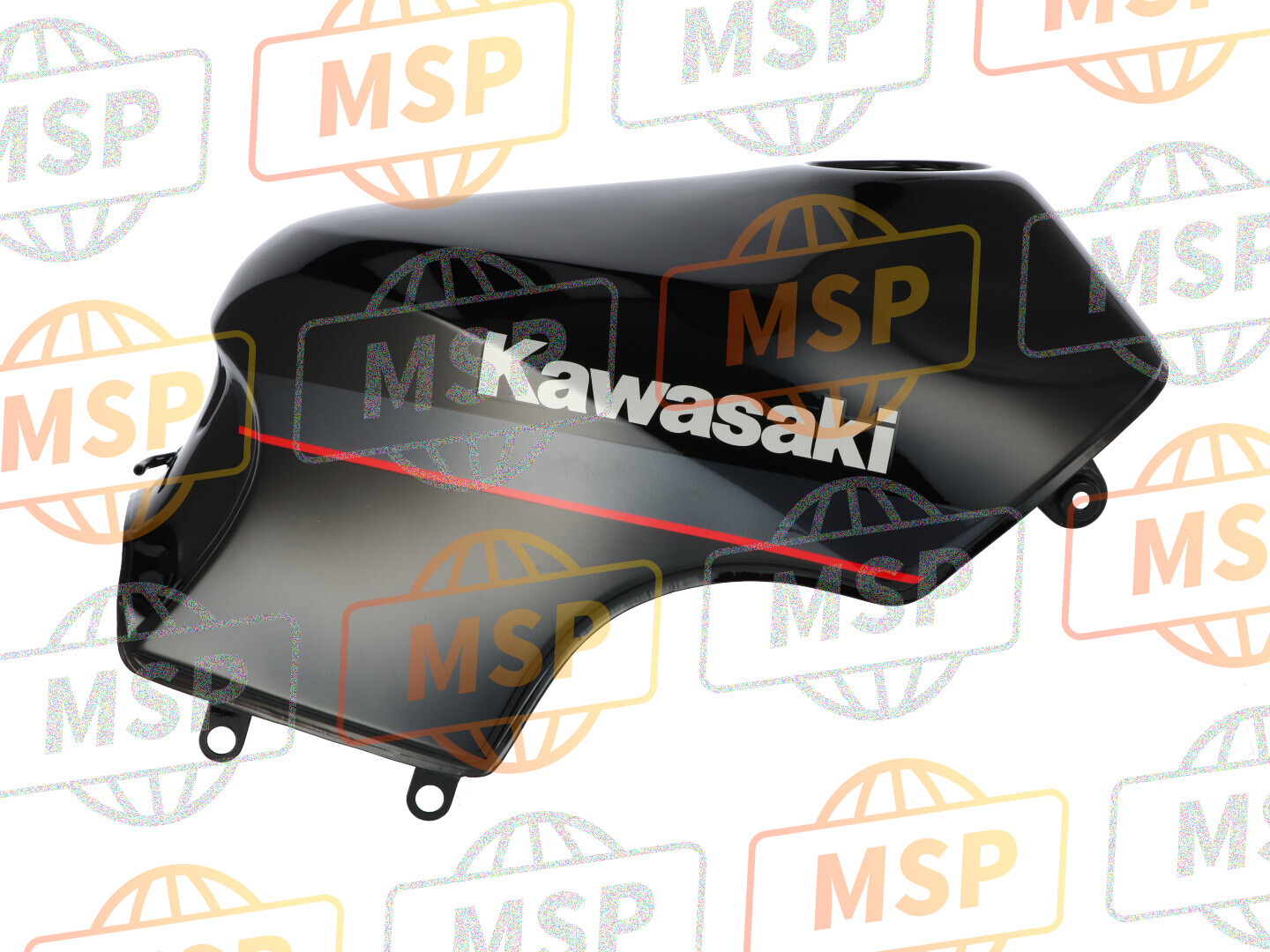 510025167H8, Benzintank Schwarz, Kawasaki, 1