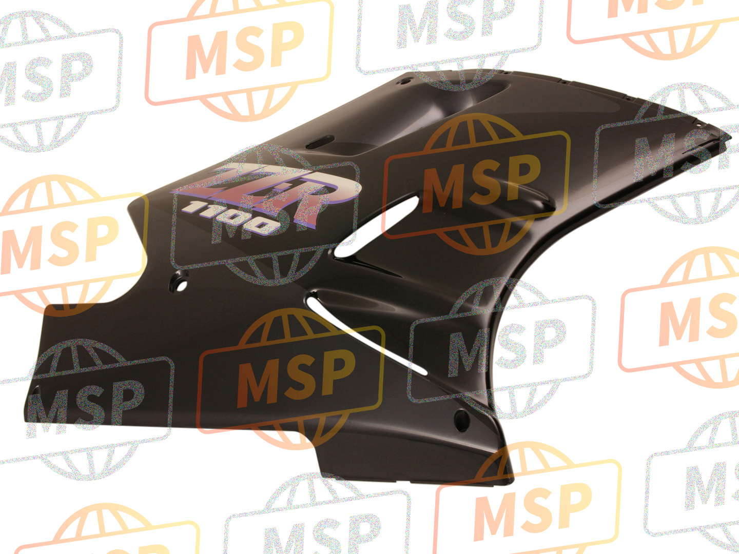 550495003T4, Cowling., Lwr, Rh, Ebony, Kawasaki, 1