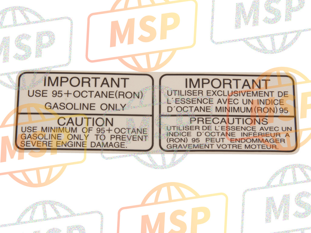 560301211, Label, Gasoline, Kawasaki, 1