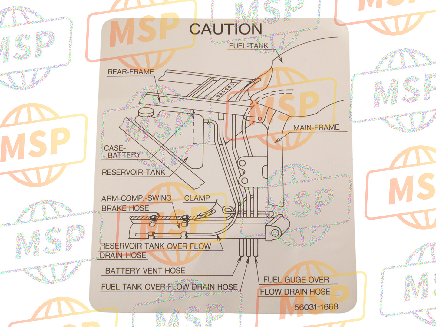 560311668, Label ZX900A7, Kawasaki, 1